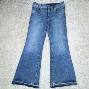 Express Blue Flare & Wide Leg Jeans 10 Short